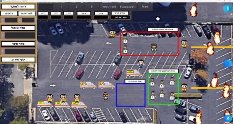 An image of the simulator used to train paramedics. Photo courtesy of Omer Peri 