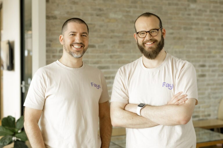 Faye cofounders Elad Schaffer, left, and Daniel Green. Photo by Omer Hacohen