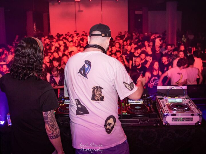 Tetrix Bass & LINKER DJing at a Dubstep event. Photo by Amit Mizrahi/BassCamp 