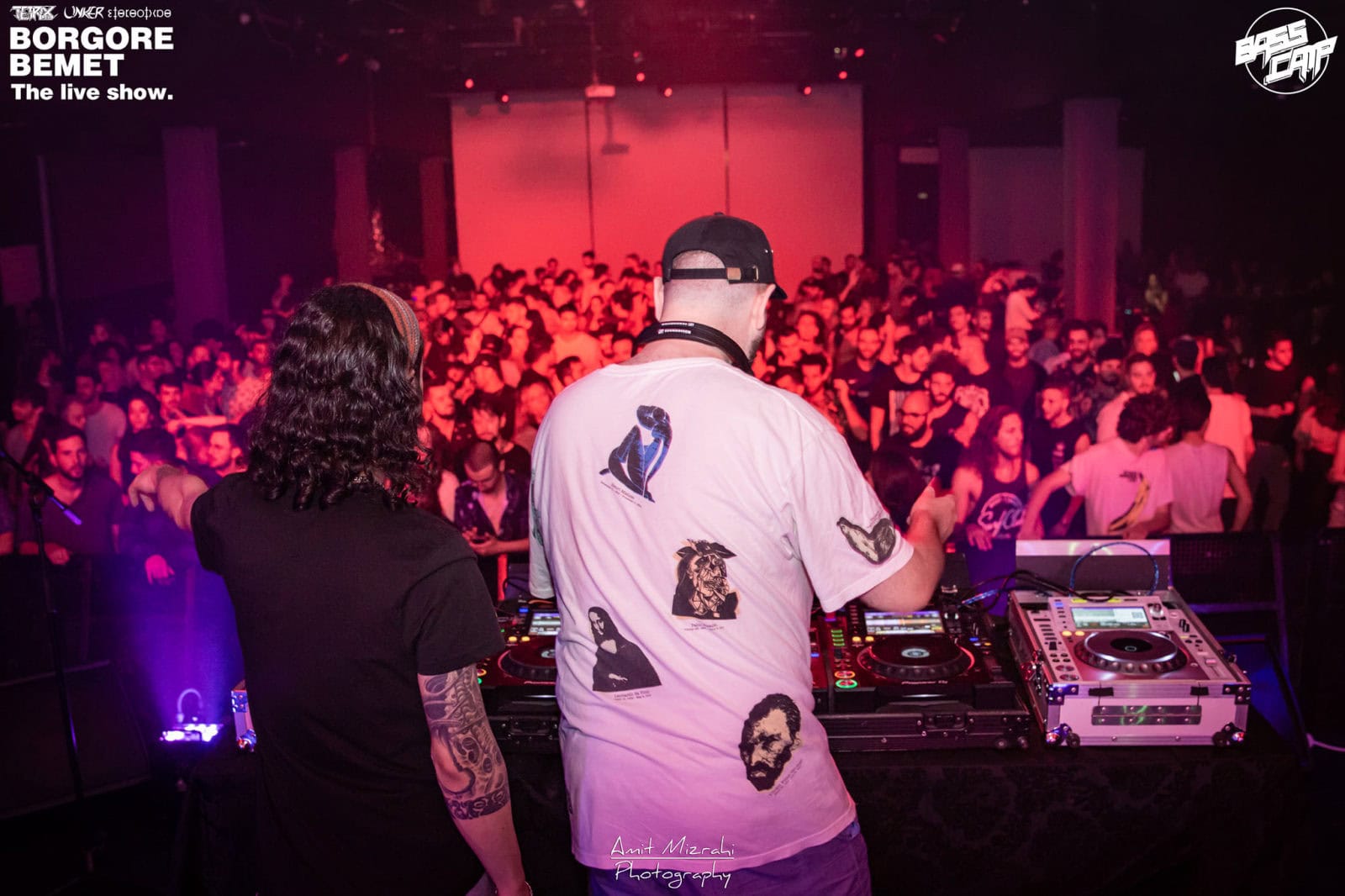 Tetrix Bass & LINKER DJing at a Dubstep event. Photo by Amit Mizrahi/BassCamp 