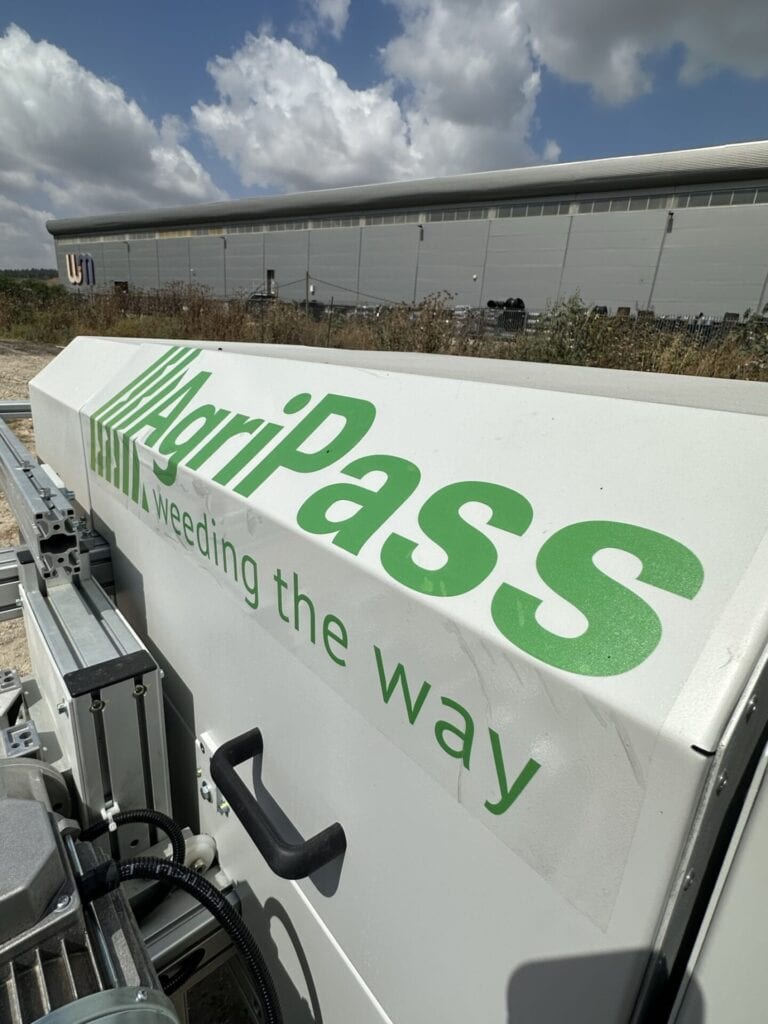 The AgriPass weeding machine. Photo courtesy of AgriPass