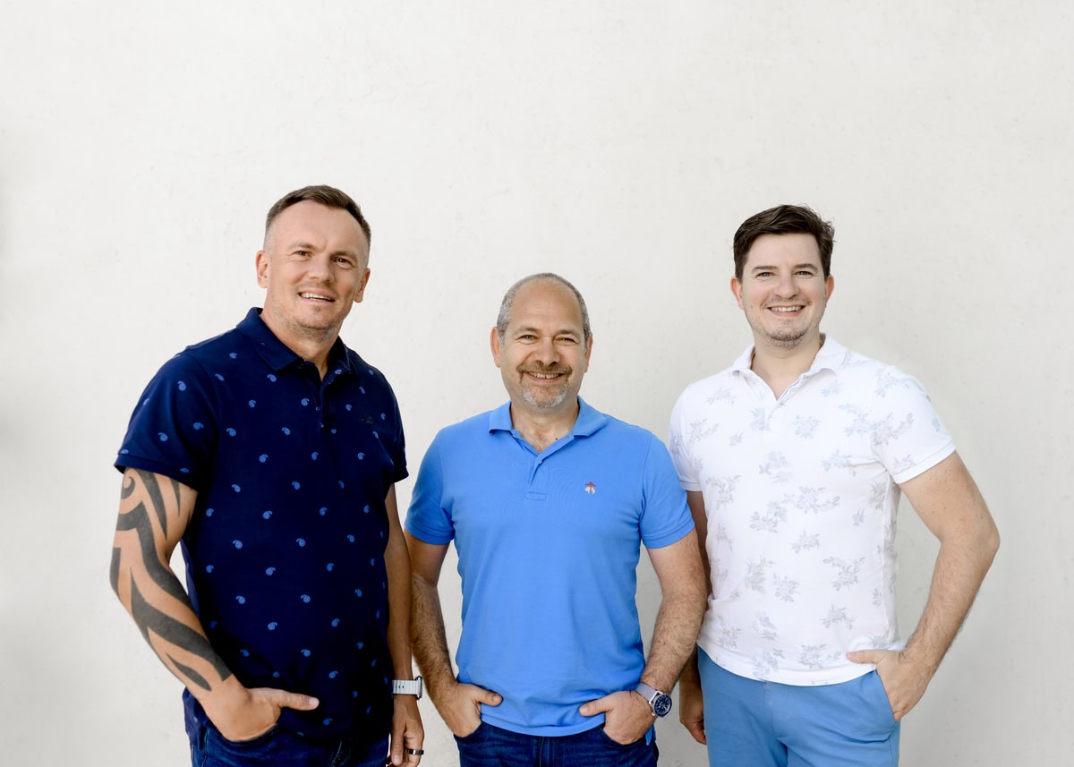 From left, Flint Capital General Partners Dmitry Smirnov, Sergey Gribov and Andrew Gershfeld. Photo courtesy of Flint Capital