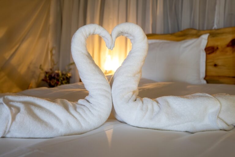 Inside a glamping unit at Havat Rom. Photo courtesy of Havat Rom