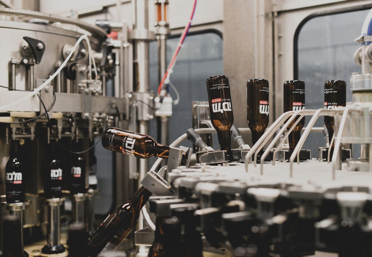 The production line of Malka Brewery. Photo courtesy of Malka Brewery
