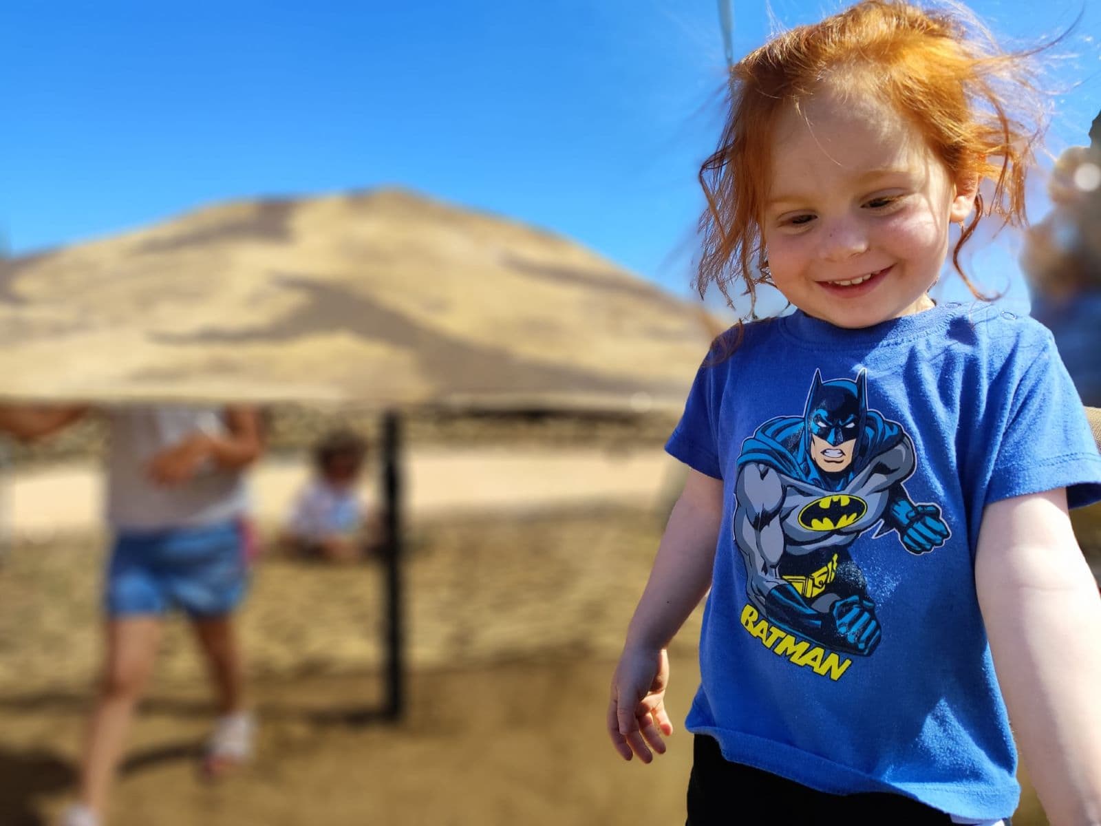 Ariel Bibas dressed in a Batman t-shirt. Photo courtesy of Media Central