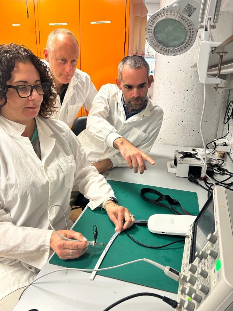 From left, Exero Medical VP Clinical and Regulatory Affairs Ilana Fishman; Exero Medical CEO Dr. Erez Shor, and Exero Medical VP R&D Dr. Gilad Lerman. Photo courtesy of Exero Medical