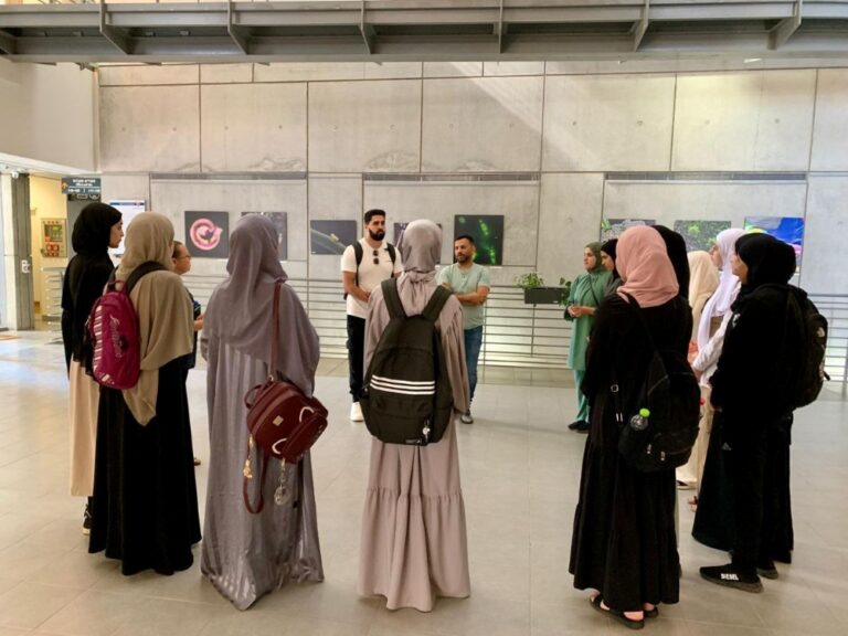 Bedouin high school girls who participated in the pilot Hebrew class last year. Photo courtesy of Malka Shacham