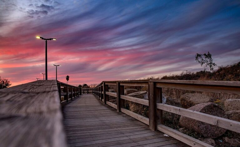 Sunset at Caesarea Harbor. Photo by Zeev Roytman via Wikimedia Commons