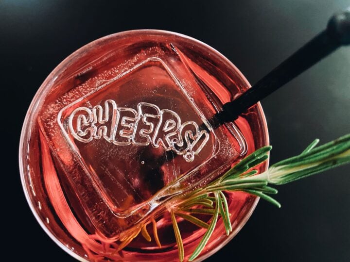 Cheers logo in ice. Photo courtesy of Icebow