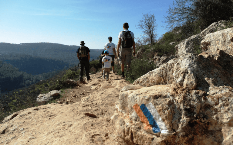 On the way to Jerusalem, hikers are treated to incredible views from the surrounding mountains. Photo by Dov Greenblat/SPNI