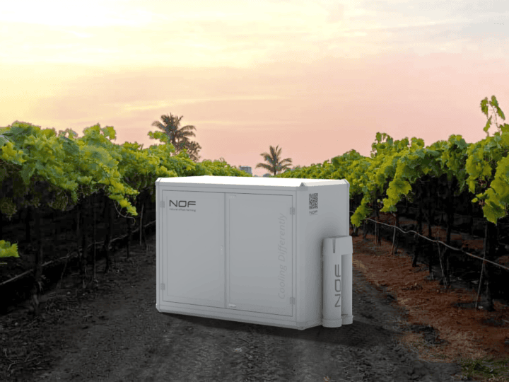 The NOF Cooling device deployed in the field. Photo courtesy of NOF