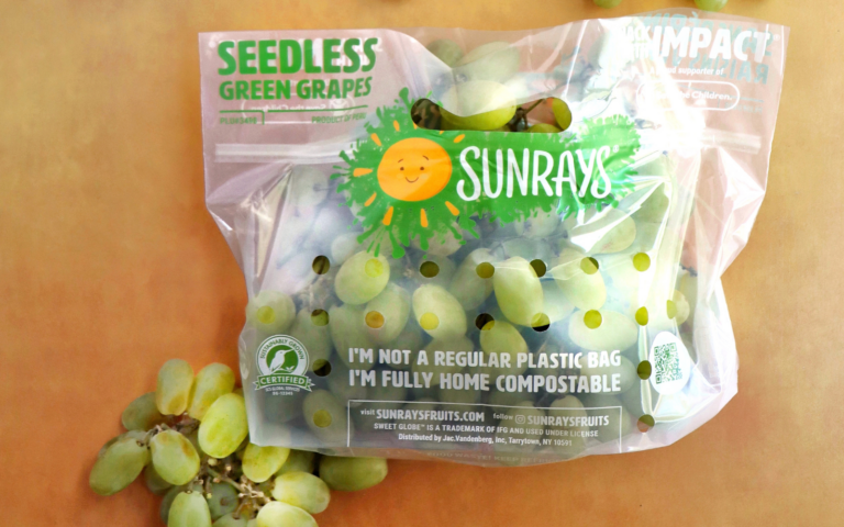 TIPA has developed flexible, biodegradable packaging. Photo courtesy of TIPA