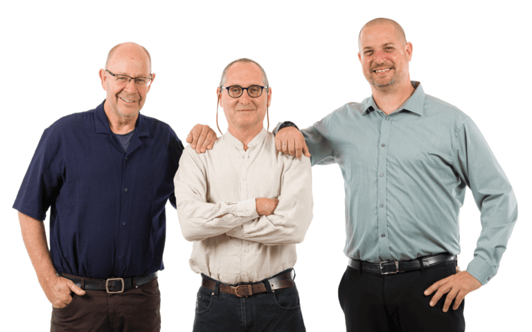 Nobify cofounders, from left: Avi Zioni, Eitan Cohen and Ofir Tessler. Photo by Nikolas Smirnov