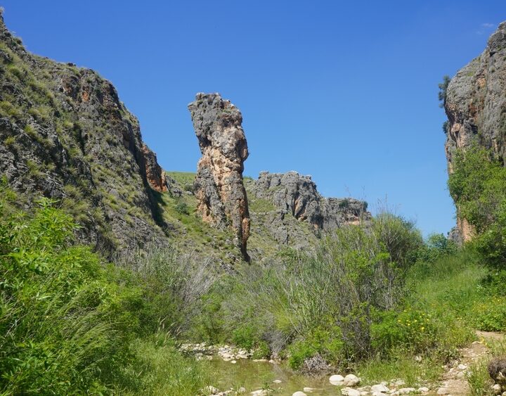 This pillar is the namesake of Nahal Amud, which translates to Pillar River. Photo by Mikhael Shvarts via Shutterstock
