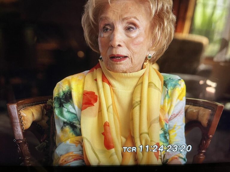 Still of Edith Eger from filming for the documentary. Photo courtesy of John Coles