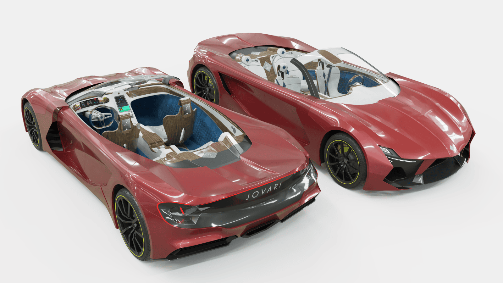 Jovari hypercars can be customized by the customer. Photo courtesy of Jovari