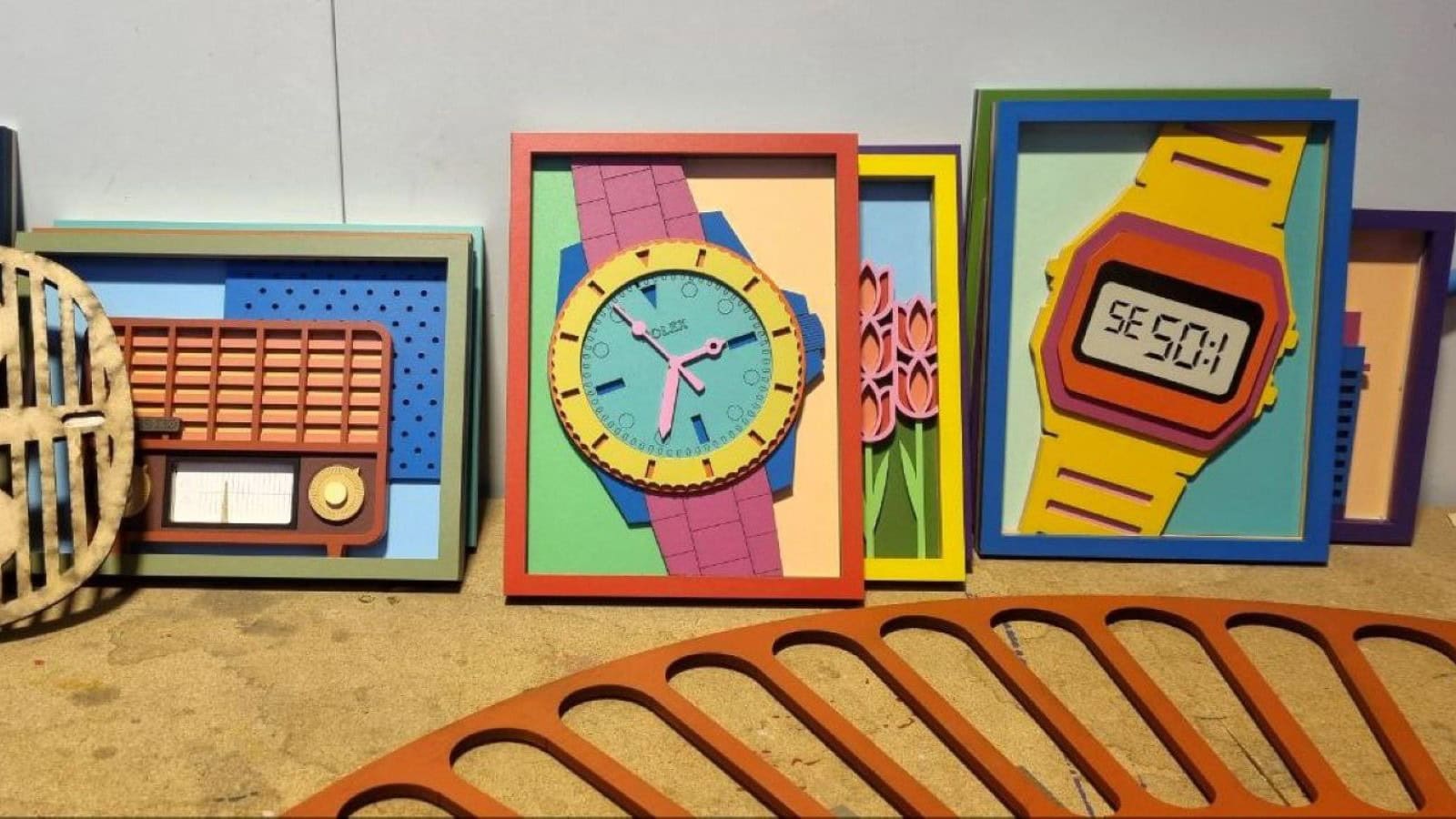 Artworks on display inside the Umasqu studio. Photo by Yulia Karra