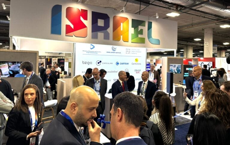 The Israel Pavilion at CES 2025 featured 14 startups. Photo by Jonathan Frenkel