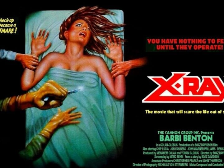 1980s slasher style on full display in the “X-Ray” movie poster. Photo via IMDB