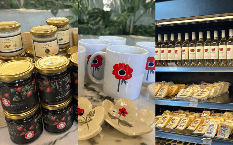 Each Cafe Otef has an extensive array of goods produced in the affected southern communities. Photo by Zachy Hennessey/Israel21c