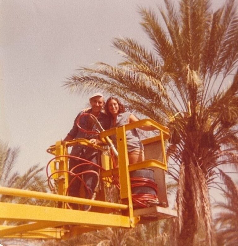 An archive photo of kibbutz volunteers. Photo courtesy of Kibbutz Movement 