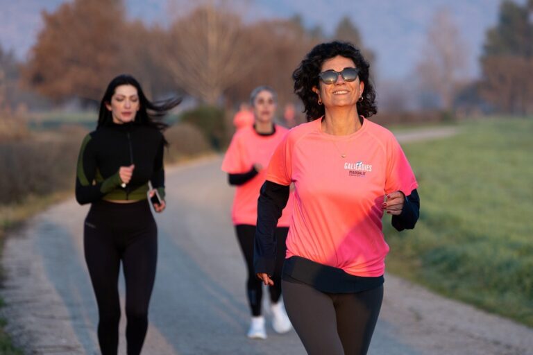 Women from the Galiladies community formed a running group. Photo by Dror Artzi