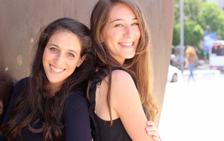 Jessica Rosner and Jennifer Elias create innovation programs between international cosmetics corporations and Israeli startups. Photo courtesy of Tech It Forward