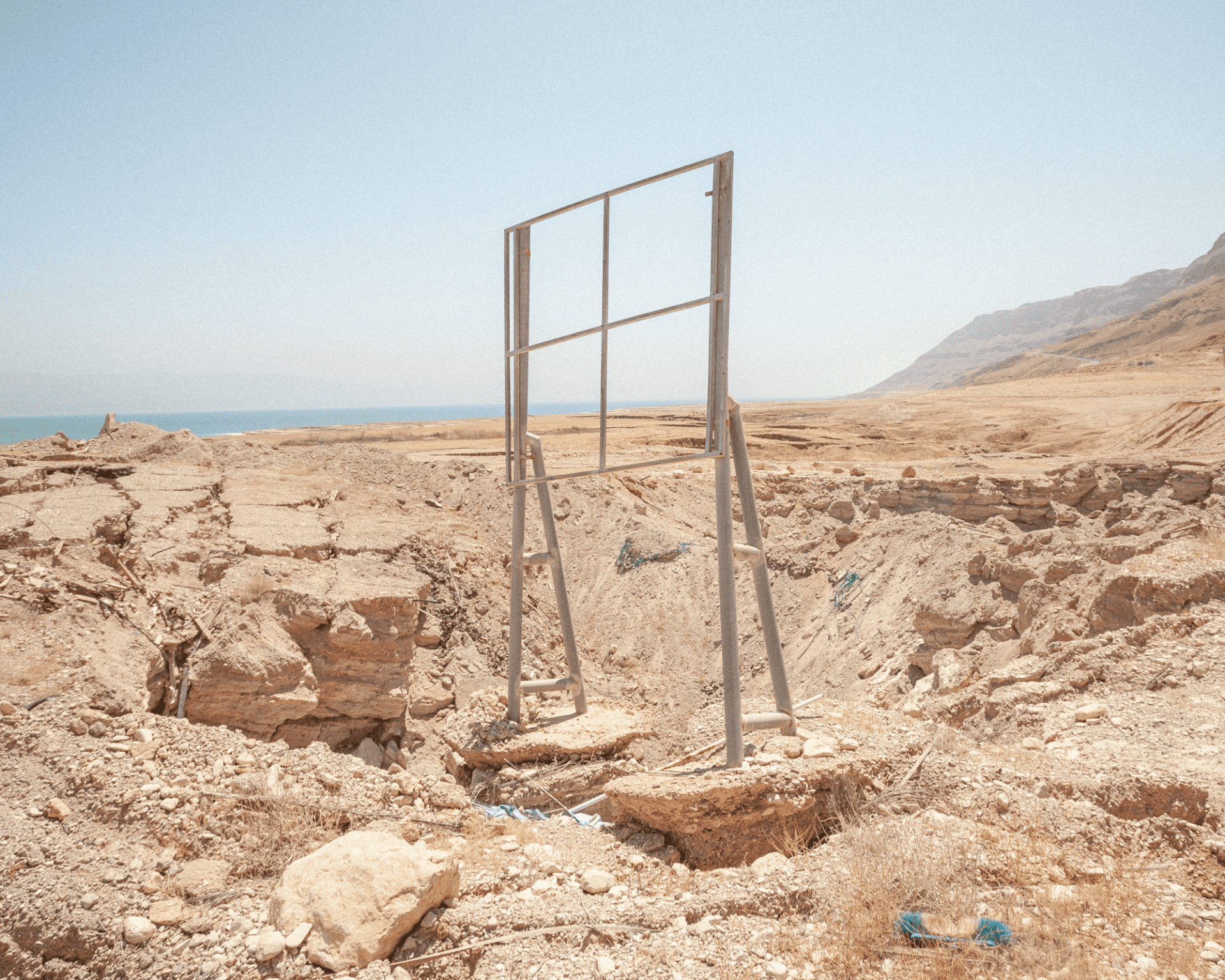 A sinkhole on the shore of the Dead Sea, Israel. Photo © Dudu Roth, Israel, Shortlist, Professional competition, Landscape, 2025 Sony World Photography Awards