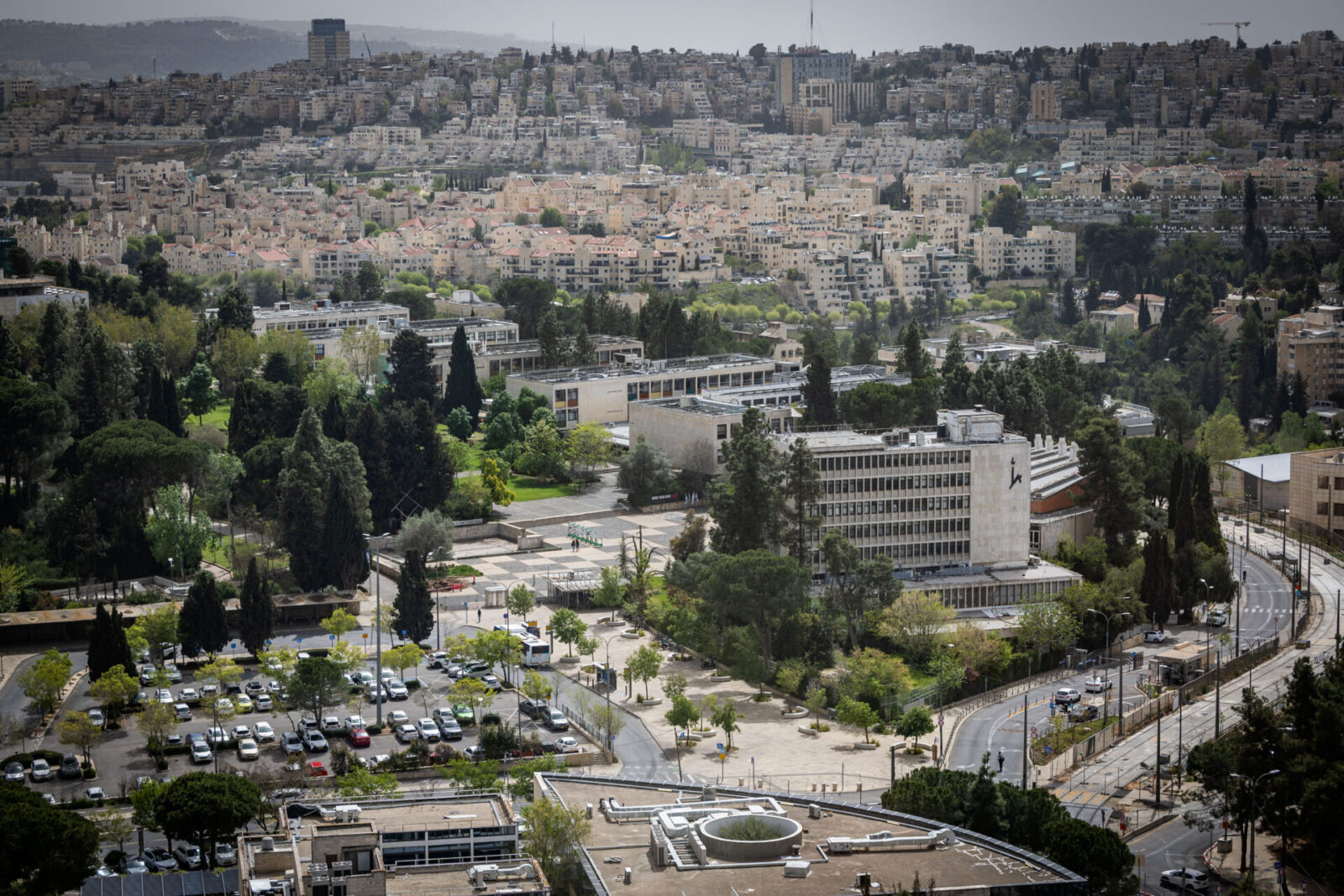 A view of the Hebrew University of Jerusalem in Givat Ram, Jerusalem, on April 7, 2025. Photo by Oren Ben Hakoon/Flash90