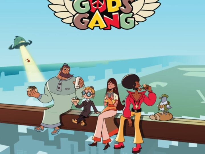 The four superheroes of “God’s Gang.” Photo courtesy of God’s Gang