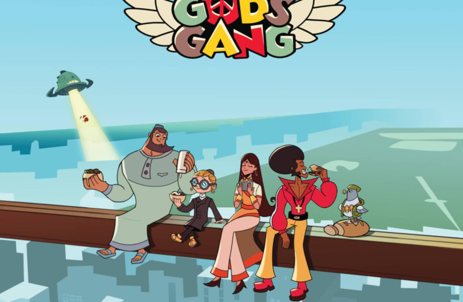 The four superheroes of “God’s Gang.” Photo courtesy of God’s Gang