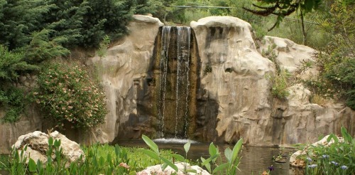 Jerusalem Botanical Gardens waterfall