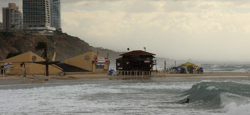 Surfing in Netanya