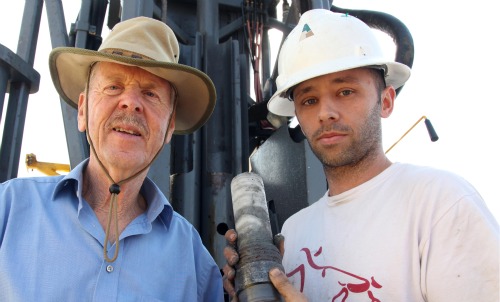 Dead Sea drilling team