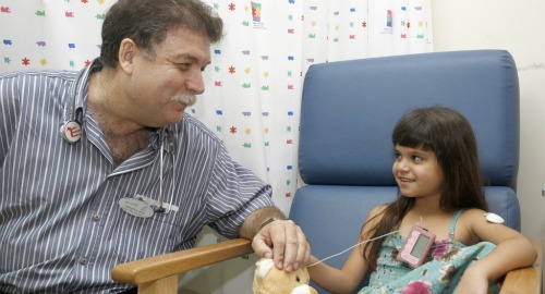 Prof. Moshe Phillip and patient