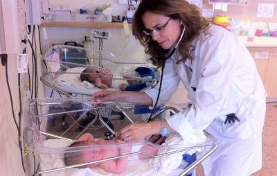 Dr. Iris Morag with baby