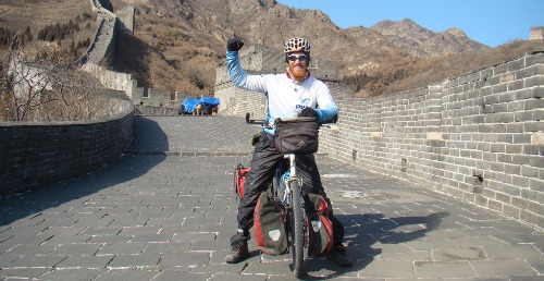 Roei Sadan at the Great Wall of China