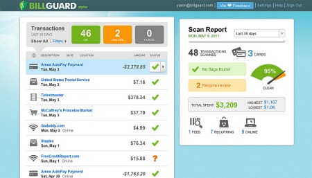 The service provides an easy-to-read summary of its findings.