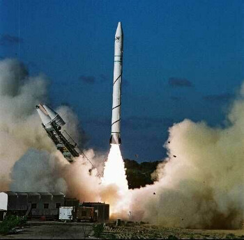 Shavit rocket takeoff